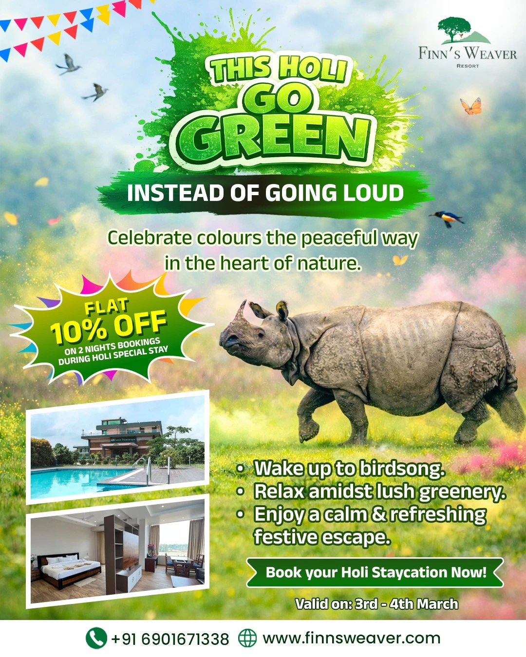 Celebrate Holi in Nature’s Lap: A Luxury Escape in Kaziranga